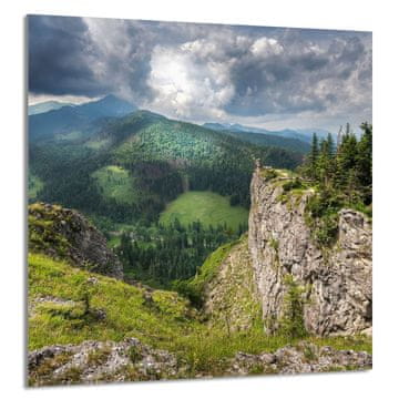 shumee STEKLENA PLOŠČA ZA KUHINJO 60x65 Mountains