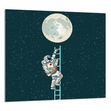 shumee STEKLENA PLOŠČA ZA KUHINJO 65x60 Moon