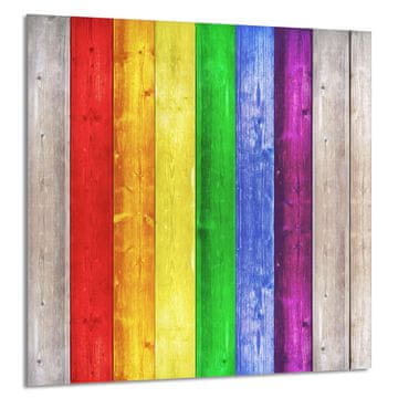 shumee STEKLENA PLOŠČA ZA KUHINJO 60x65 Barvita