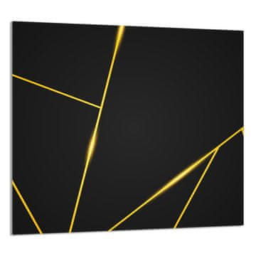 shumee STEKLENA PLOŠČA ZA KUHINJO 65x60 Črna