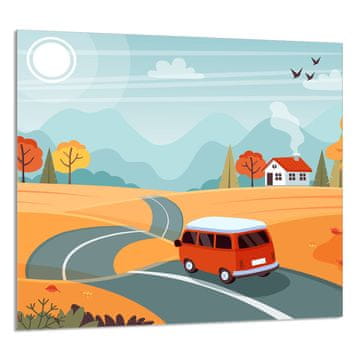 shumee STEKLENA PLOŠČA ZA KUHINJO 65x60 Auto