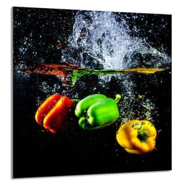 shumee STEKLENA PLOŠČA ZA KUHINJO 60x65 Paprika