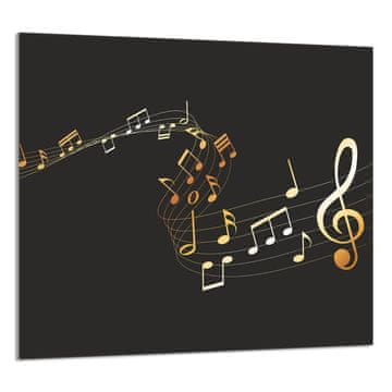 shumee STEKLENA PLOŠČA ZA KUHINJO 65x60 Music