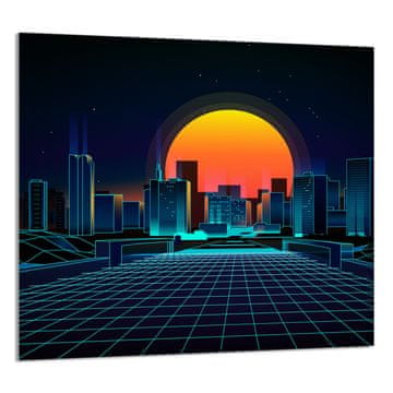 shumee STEKLENA PLOŠČA ZA KUHINJO 65x60 City