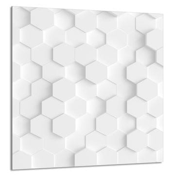 shumee STEKLENA PLOŠČA ZA KUHINJO 60x65 Bela