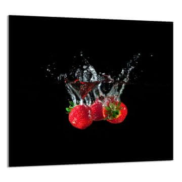 shumee STEKLENA PLOŠČA ZA KUHINJO 65x60 Jagode
