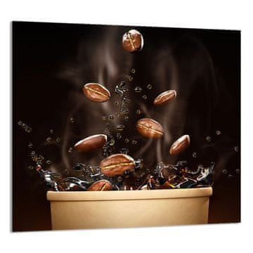 shumee STEKLENA PLOŠČA ZA KUHINJO 65x60 Kava
