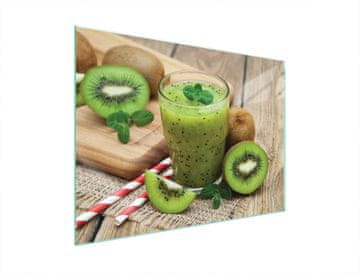 shumee STEKLENA ZAŠČITNA PLOŠČA ZA ŠTEDILNIK 70x52 KIWI
