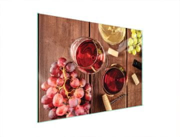 shumee STEKLENA ZAŠČITNA PLOŠČA ZA ŠTEDILNIK 70x52 ZA VINO