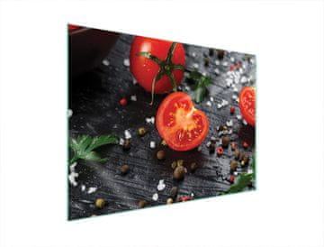 shumee STEKLENA ZAŠČITNA PLOŠČA ZA ŠTEDILNIK 70x52 TOMATO