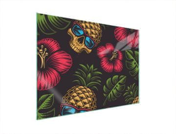 shumee STEKLENA ZAŠČITNA PLOŠČA ZA ŠTEDILNIK 70x52 ANANAS