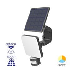 BRAYTRON SOLARIS W2 solarni reflektor LED 15W CCT PIR IP54 črn