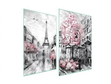 shumee ZAŠČITNA STEKLENA KROŽNIK ZA KUHINJO 2x35x52 PARIZ