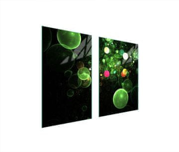 shumee STEKLENA ZAŠČITNA KROŽNIKA ZA KUHINJO 65x52 BUBBLES
