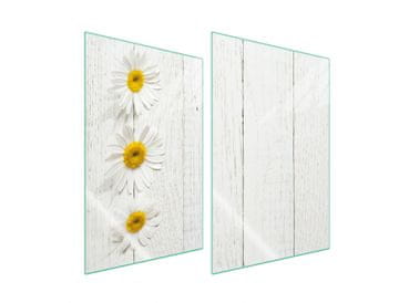 shumee ZAŠČITNA STEKLENA PLOŠČA ZA KUHINJO 2x35x52 LESENA