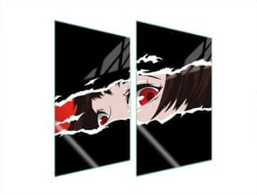 shumee ZAŠČITNA STEKLENA KROŽNIK ZA KUHINJO 2x35x52 ANIME