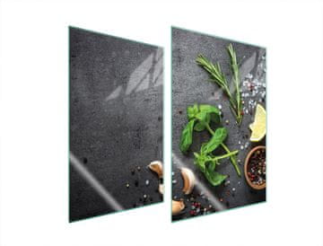 shumee ZAŠČITNA STEKLENA PLOŠČA ZA KUHINJO 2x35x52 SKRILAVEC