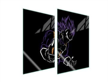 shumee ZAŠČITNA STEKLENA KROŽNIK ZA KUHINJO 2x35x52 ANIME