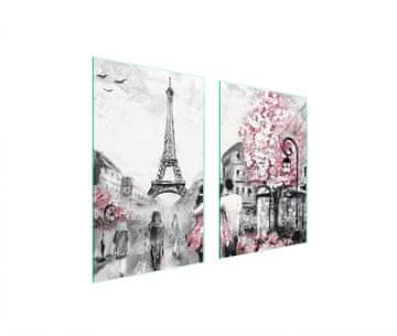 shumee ZAŠČITNA STEKLENA KROŽNIK ZA KUHINJO 65x52 PARIZ