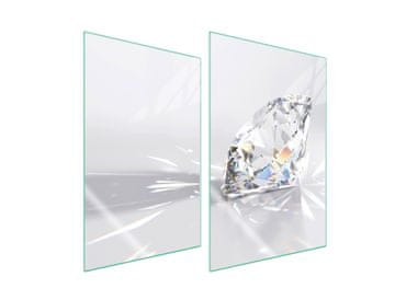 shumee ZAŠČITNA STEKLENA KROŽNIK ZA KUHINJO 2x35x52 DIAMOND