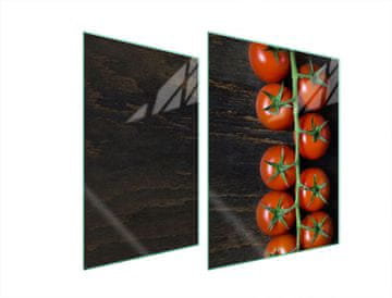 shumee STEKLENA ZAŠČITNA PLOŠČA ZA ŠTEDILNIK 70x52 TOMATO