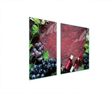 shumee STEKLENA ZAŠČITNA PLOŠČA ZA ŠTEDILNIK 90x52 ZA VINO