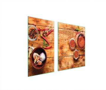 shumee STEKLENA ZAŠČITNA PLOŠČA ZA ŠTEDILNIK 90x52 CHILLI