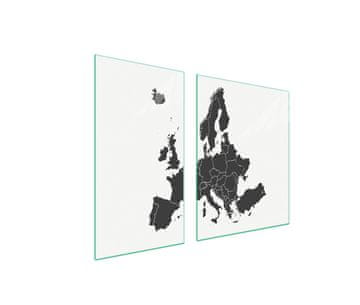 shumee STEKLENA ZAŠČITNA PLOŠČA ZA ŠTEDILNIK 90x52 MATEMATIKA