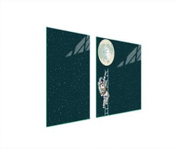 shumee STEKLENA ZAŠČITNA PLOŠČA ZA ŠTEDILNIK 90x52 MOON