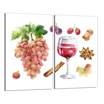 shumee Steklena zaščitna plošča za štedilnik 2x30x52 Vino