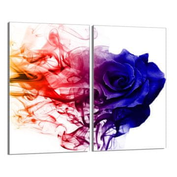 shumee Steklena zaščitna plošča za štedilnik 2x30x52 Rose