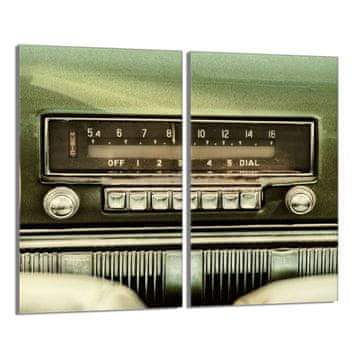 shumee Steklena zaščitna plošča za štedilnik 2x30x52 Radio