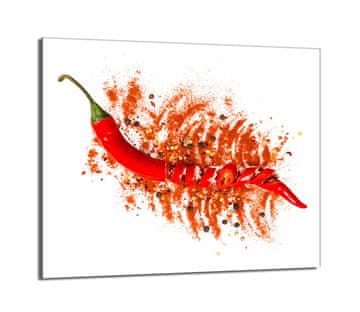 shumee Steklena zaščita za kuhalno ploščo 60x52 Chilli