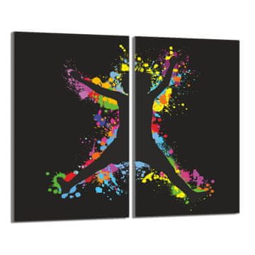 shumee Steklena zaščitna plošča za štedilnik 2x30x52 Fun