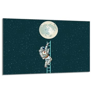 shumee Steklena zaščita za kuhalno ploščo 80x52 Moon