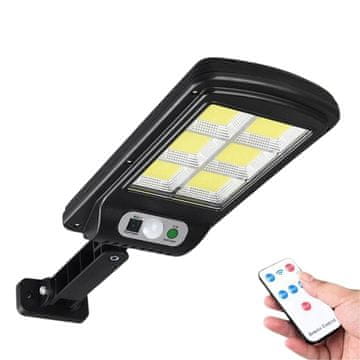 Netscroll Solarna stenska luč, LED, senzor gibanja, solarno polnjenje, 3 načini osvetlitve, IP65, črna, LedSens