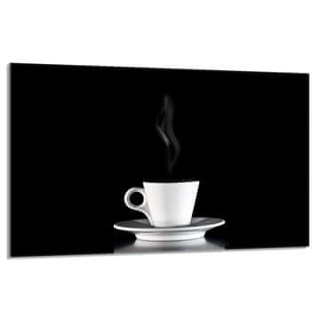 shumee Steklena zaščita za kuhalno ploščo 80x52 Coffee