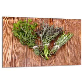 shumee Steklena zaščita za kuhalno ploščo 80x52 Rosemary