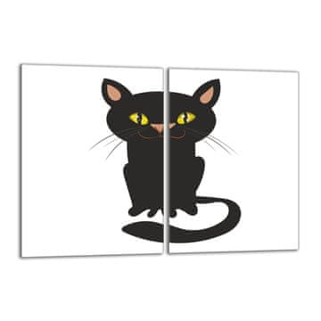 shumee Steklena zaščitna plošča za štedilnik 2x40x52 Cat