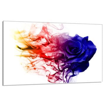 shumee Steklena zaščitna plošča za štedilnik 80x52 Rose