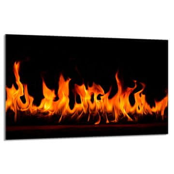 shumee Steklena zaščitna plošča za peč 80x52 Fire