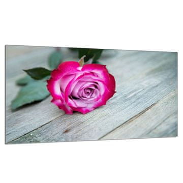 shumee Steklena zaščitna plošča za štedilnik 90x52 Rose