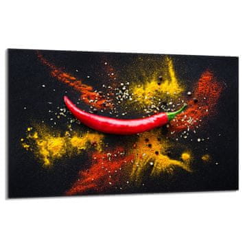shumee Steklena zaščita za kuhalno ploščo 80x52 Chilli