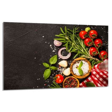 shumee Steklena zaščitna plošča za štedilnik 80x52 Food