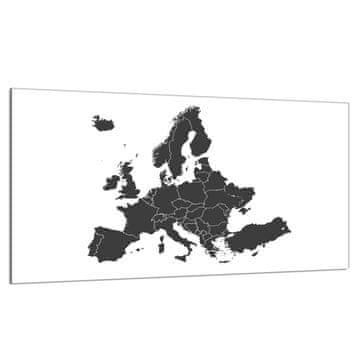 shumee Steklena zaščitna plošča za štedilnik 90x52 Zemljevid