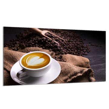 shumee Steklena zaščita za kuhalno ploščo 90x52 Coffee