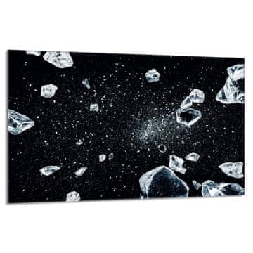 shumee Steklena zaščitna plošča za štedilnik 80x52 Ice