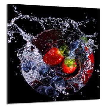 shumee STEKLENA PLOŠČA ZA KUHINJO 60x65 Jagode