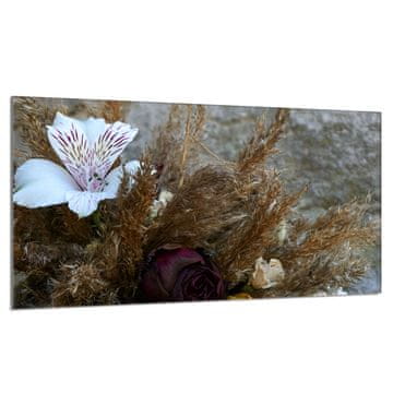 shumee Steklena zaščitna plošča za štedilnik 90x52 Orchidea