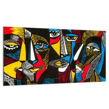 shumee Zaščita za stekleno kuhalno ploščo 90x52 Pop Art